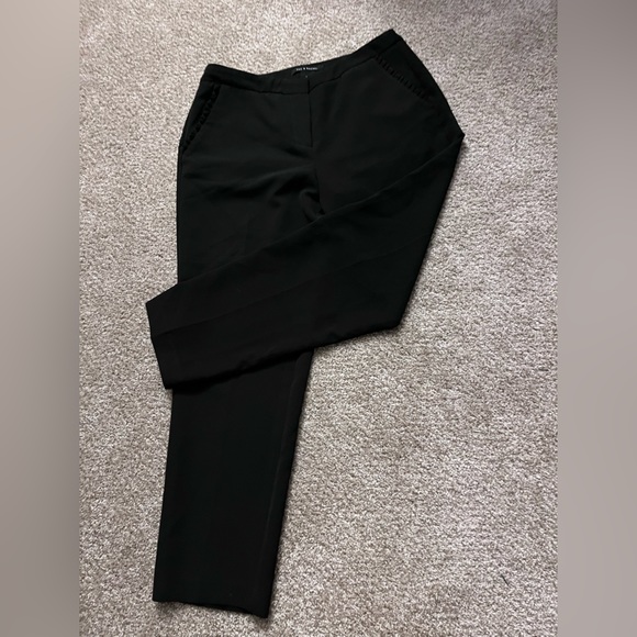 Zac & Rachel ruffle pockets black slacks size 10 - Picture 1 of 6